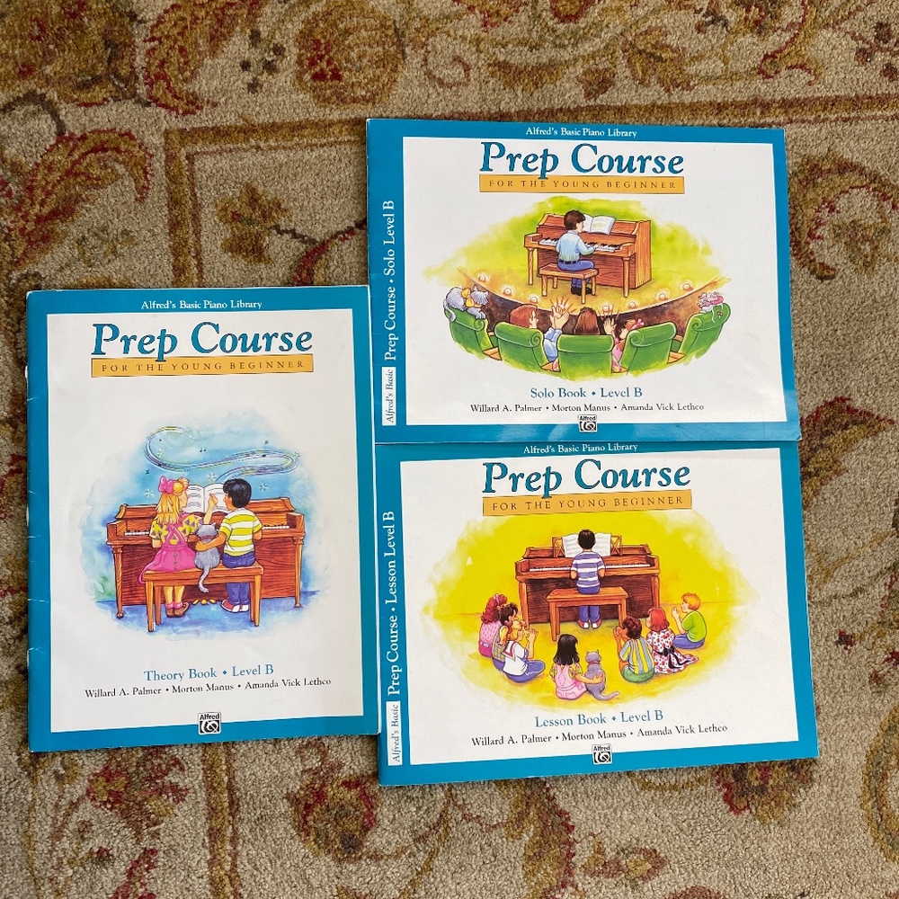 Level B Alfred’s Basic Piano Library prep course piano